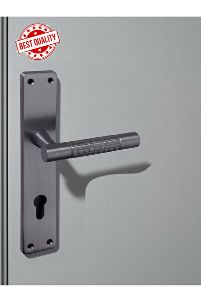 zerafev Lüks Stil Arma Aynalı Alüminyum Kapı Kolu (Kapı Kulbu) (Oda Tipi) Ant...