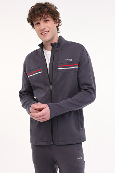 lumberjack Ml Robert 18Itl411 5Fx Anthracite Men's Tracksuit Top