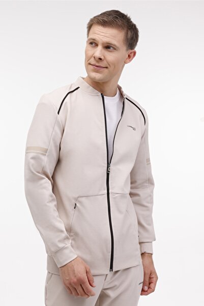 lumberjack Ml Zahn 18Itl500 4Pr Beige Men's Tracksuit Top