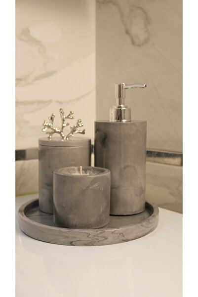 BeeCandleHome Mermer Desenli Banyo Seti