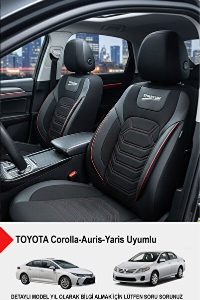 GM-DESIGN Titanium Series Luxury Linen Car Seat Cover (Toyota Corolla-Auris-Y...