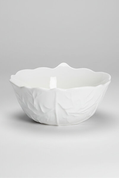 İpek Porselen 6'Lı Yaprak Desen Porselen Kase Takımı 8,5 Cm