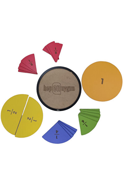 heptex Комплект дървени магнити с дроби 28 см