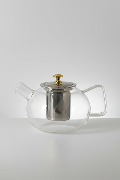 İpek Porselen إبريق شاي زجاجي مقاوم للحرارة من البوروسيليكات مع مصفاة من الفو...