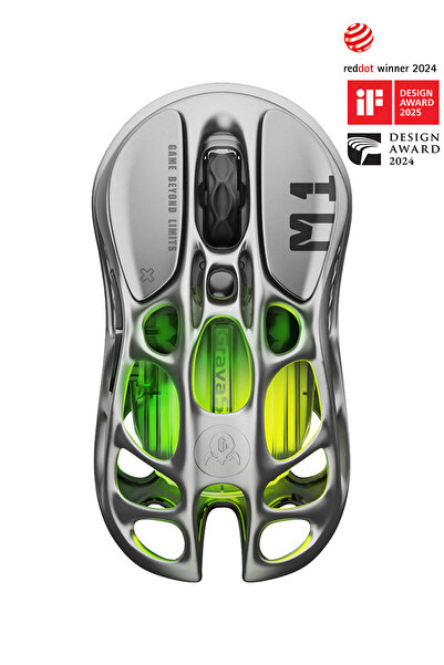 Gravastar Mercury M1 Pro Gray Super Light Wireless Gaming Mouse