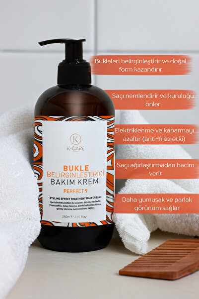 K K-CARE Cosmetics Kıvırcık Saçlar Için Bukle Belirginleştirici Kremi 250 ml
