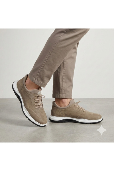 KOMCERO Чоловічі повсякденні черевики з еластичною підошвою, з ремінцем на шн...