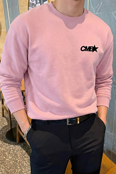 COMBİNE MİCHAİL Мъжка розова блуза с принт CMB