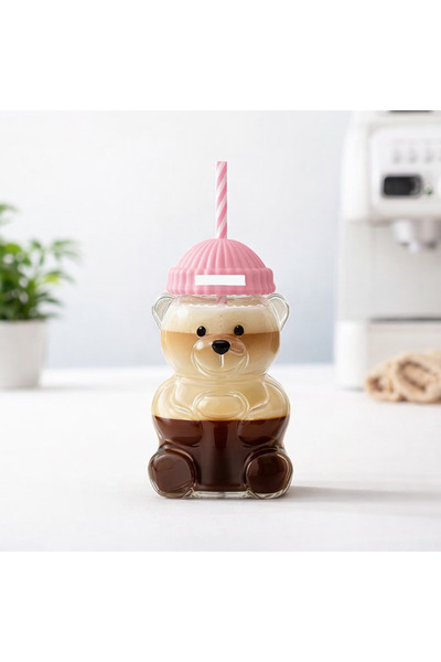 WERONY Capone Barista Borosilicate Glass with Straw, 580 ml