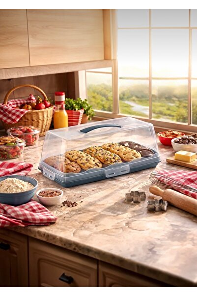 Sungroup BATON Ορθογώνιο κουτί κέικ, ταψί κέικ, μπλε