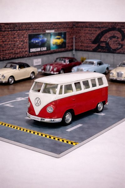MODEL HEDİYELİK RMZ CITY Volkswagen T1 Transporter Kutulu Metal Araba (Lisanslı)