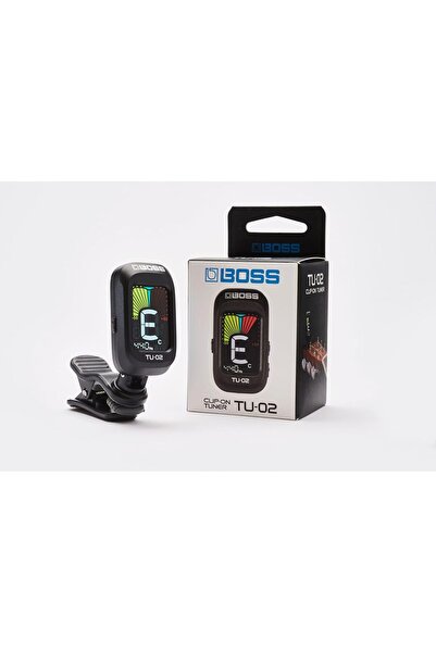 BOSS TU-02 Clip-On Chromatic Akort Cihazı gitar,bas,ukulele.kromatik
