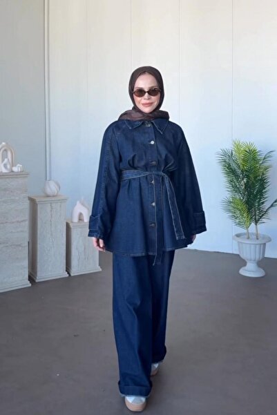 Kübra Aydıns Jean Takım-Mavi