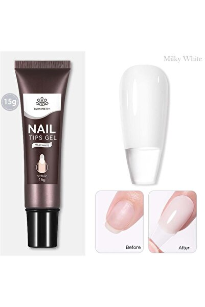 Born Pretty Yeni Nesil Tips Yapıştırıcı Milky White (55820-3)