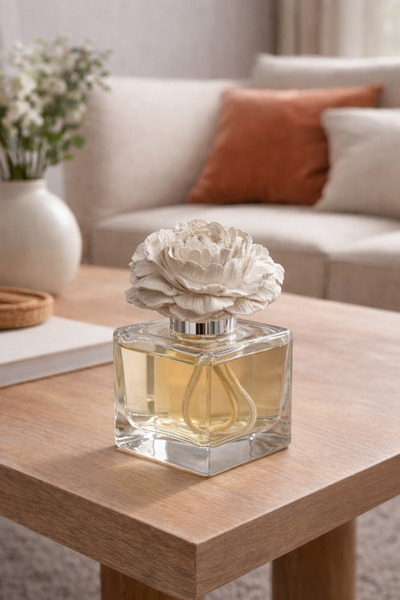 TAFİ Dekoratif Şakayık Çiçeği oda kokusu için fitilli yedek koku taşı 2'li