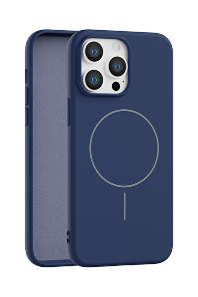 Vissona iPhone 12 Pro Max Uyumlu İçi Kadife Magsafe Wireless Şarz Özellikli T...