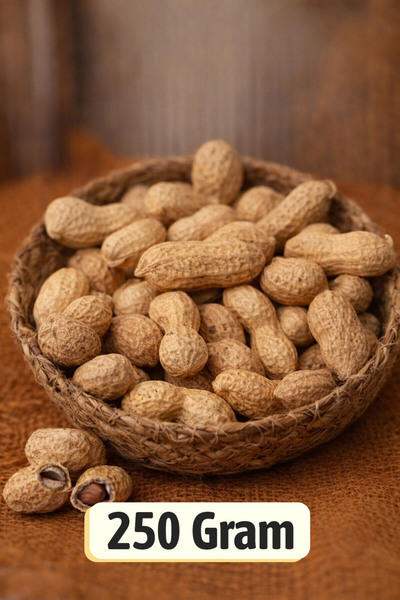 ÜLKÜ KURUYEMİŞ (250 GR) Taze Çiğ Kabuklu Yer Fıstığı Hediyelik Atıştırmalık -...