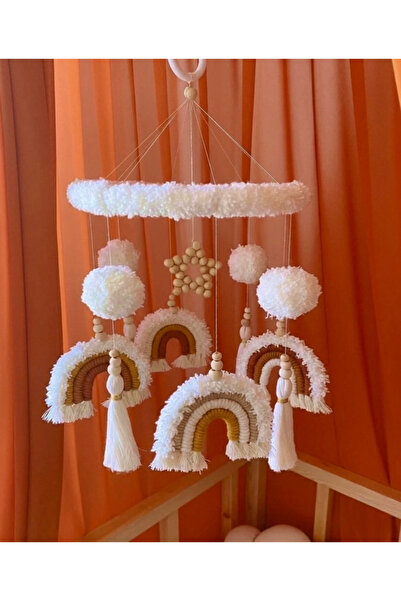 Macrame Dönence Baby Dönence Baby Crib Accessory Handmade Baby Kids Room Accessory