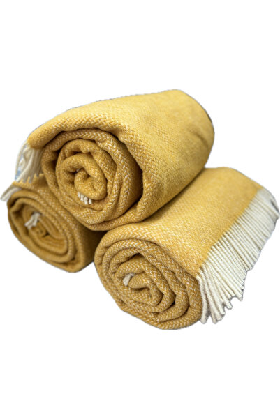 Özyün Double Blanket; Made of Fine Fibers of 100% Wool & Wool.