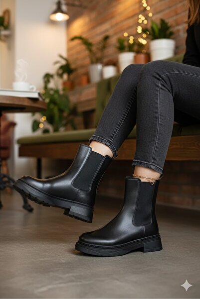 Luvesta Shoes حذاء تشيلسي أسود