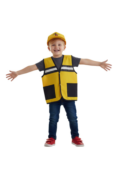 KOSTÜMCE Set šešira za decu Mechanic Prsluk