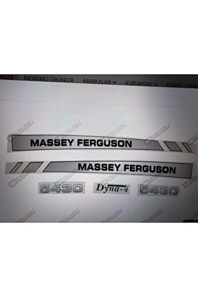 Massey Ferguson TRAKTÖR 5430 Takım Yan Yazı Etiket Kaporta