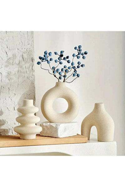 Rummjewelry مجموعة من 3 حاملات شموع زخرفية على الطراز الاسكندنافي