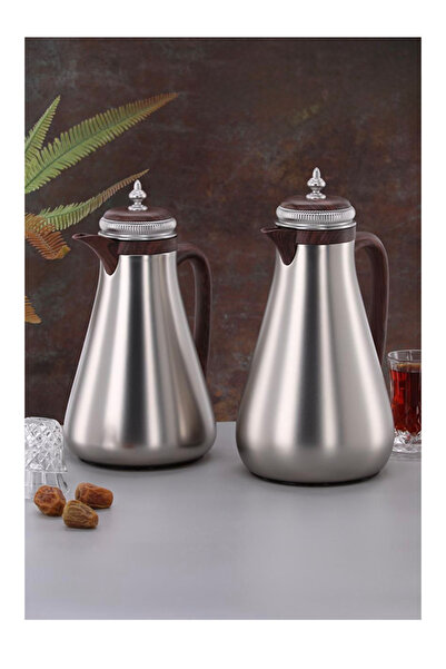 aljahwari طقم ترامس الشاي والقهوة 2حبة لونين