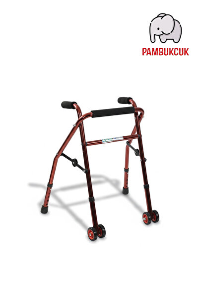 pambukcuk Bronz Renk Alüminyum Tekerlekli Ters Walker / Alüminyum Tekerlekli ...