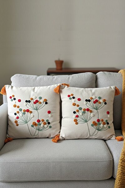 SİMEREV HALI HOME CONSEPT Husă de pernă cu model modern, 2 bucăți, din țesătu...