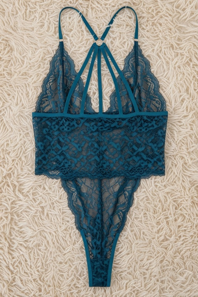 ZENCHES Dantelli Transparan Fantezi Babydoll Gecelik