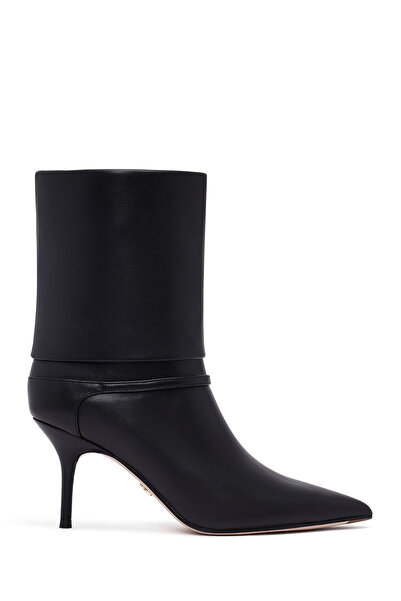 Derimod Cizme de damă din piele neagră cu toc subțire 25AFD490318