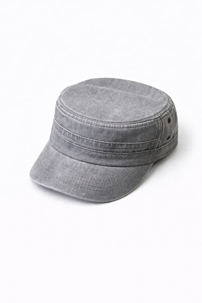 ZERAMİNE Șapcă militară gri – Model Castro Army Kep unisex, lavabilă