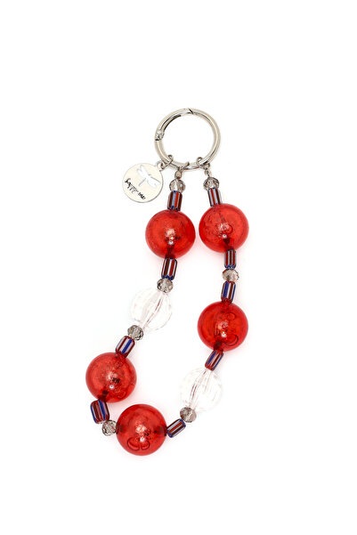 Derimod Women's Red Beaded Metal Charm 000A2D470514