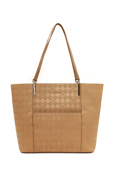 Derimod Women's Tan Printed Shoulder Bag 25Sbd201326