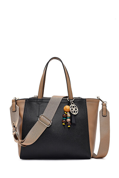 Derimod Women's Black Long Strap Charm Shoulder Bag 26Pbd246018