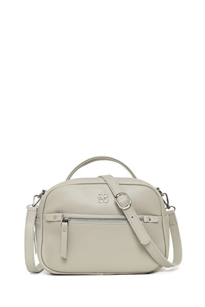 Derimod Geantă de umăr cu curea lungă, gri deschis, pentru femei 26SBD2013FT