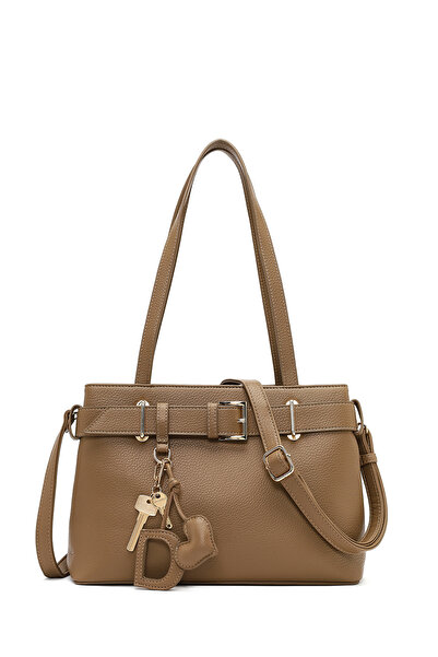 Derimod Geantă de umăr cu curea lungă maro pentru femei, cu accesorii 25ABD28...