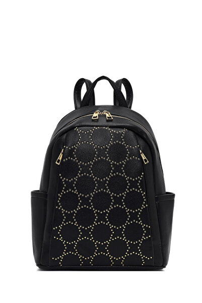 Derimod Kadın Siyah Desenli Sırt Çantası 25ABD265418