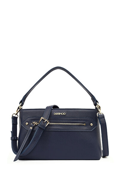 Derimod Women's Navy Blue Long Strap Crossbody Bag 25Abd2372Ft