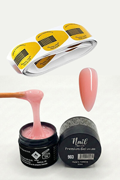 Nail Master 30 ml Protez Tırnak Jel (BUİLDER GEL) 903 50li Şablon