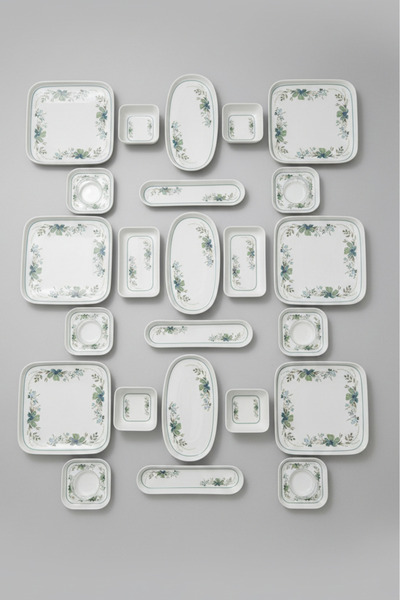 İpek Porselen 6 Kişilik 29 Parça Verano Porselen Kahvaltı Takımı Yonca– Şık K...