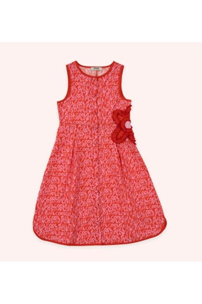 Panço KIZ ÇOCUK FLOWER GIRL DESENLİ ELBİSE GKPN0116