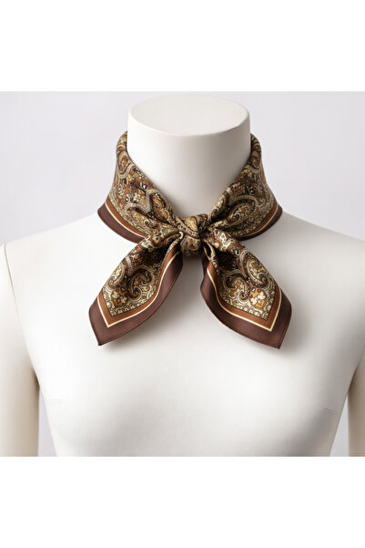 Bermody Women's Bandana Scarf 50X50 Square Scarf Rayon Italian Stitched Neck ...