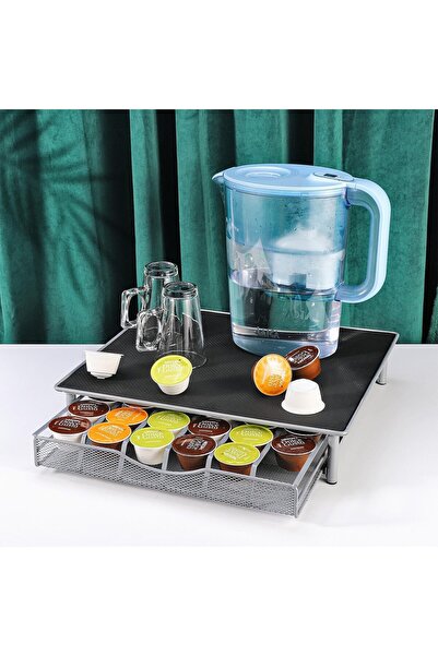 TGGT Coffee Capsule Holder And Stand Black/Silver 39cm