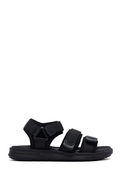 Derimod Sandale pentru bărbați din țesătură neagră 25SFD696114