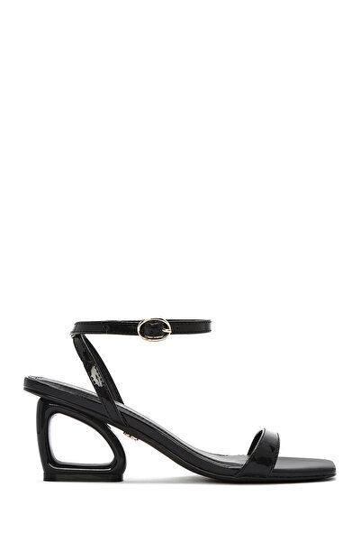 Derimod Pantofi cu toc cu cataramă neagră pentru femei Sandale 25SFD444016