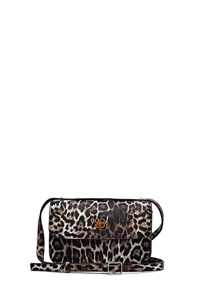 Derimod Geantă de damă cu model leopard cu curea lungă 25ABD243526