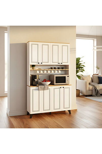 Misterium Zen Mutfak Mikrodalga Bölmeli Kahve Köşesi - Beyaz