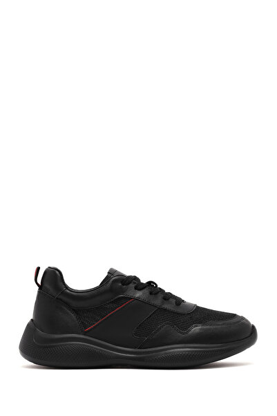 Derimod Bărbați negru Lace-up talpă groasă piele Casual Sneaker 25SFD756314